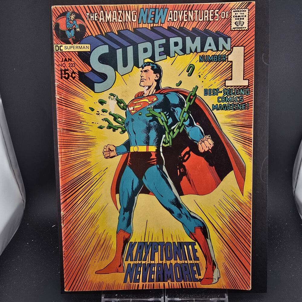 Superman #233 (1971) DC Comics GD/VG 4.0 Cover Detached Top Staple Key Issue